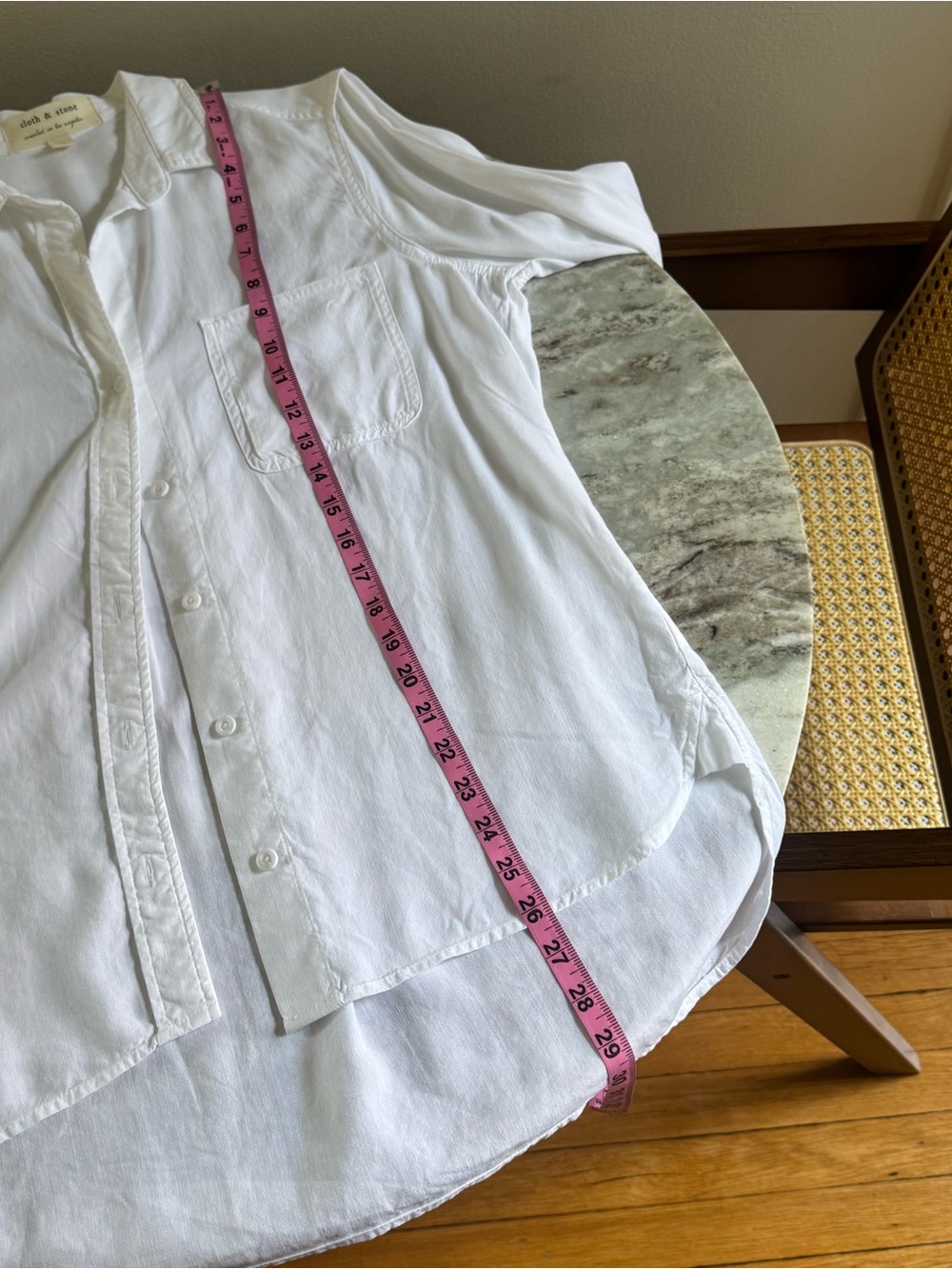 Classic White Women's Button-Up Shirt - Picture 9 of 9